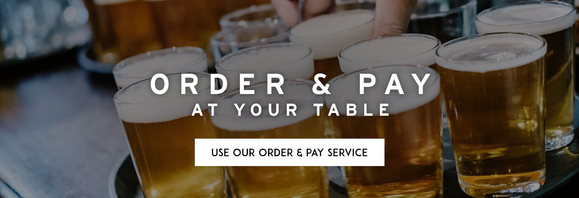 Order at table at The Prince of Wales Feathers hero