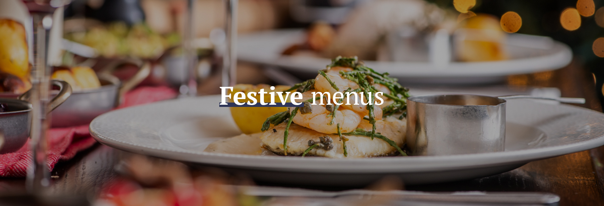 Festive Christmas Menu at The Prince of Wales Feathers 