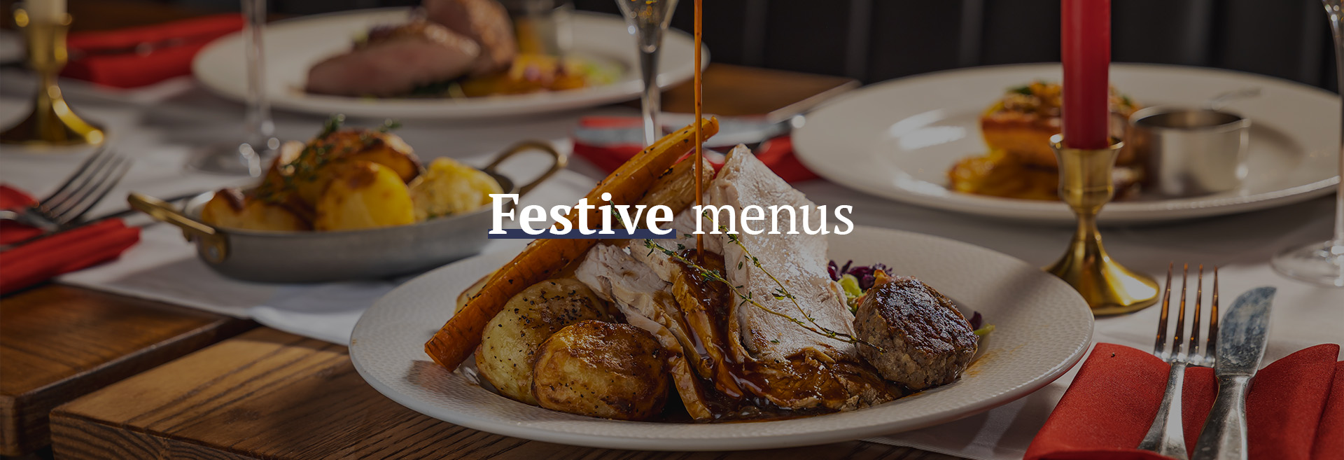 Christmas menu at The Prince of Wales Feathers