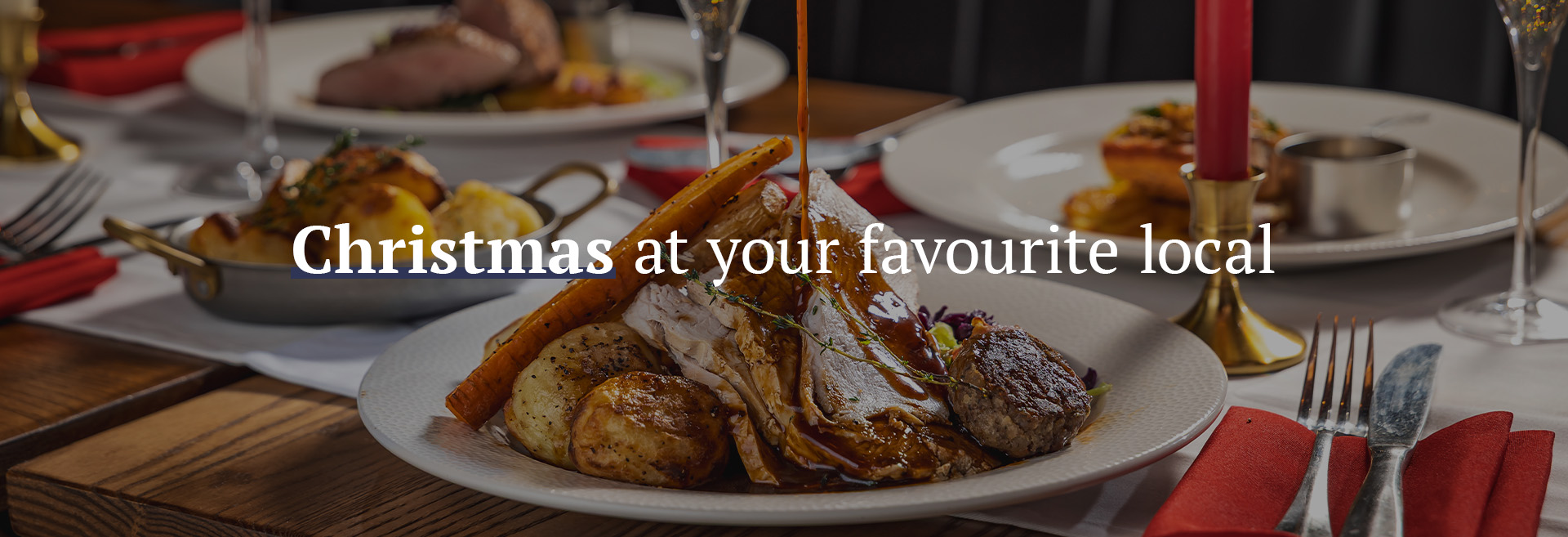 Christmas The Prince of Wales Feathers in London