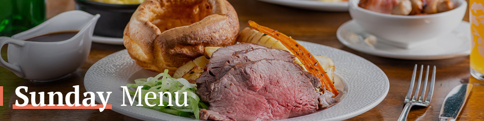 Sunday Menu at The Prince of Wales Feathers